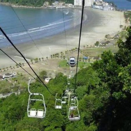 Seu Ap Na Praia Appartement São Vicente Buitenkant foto