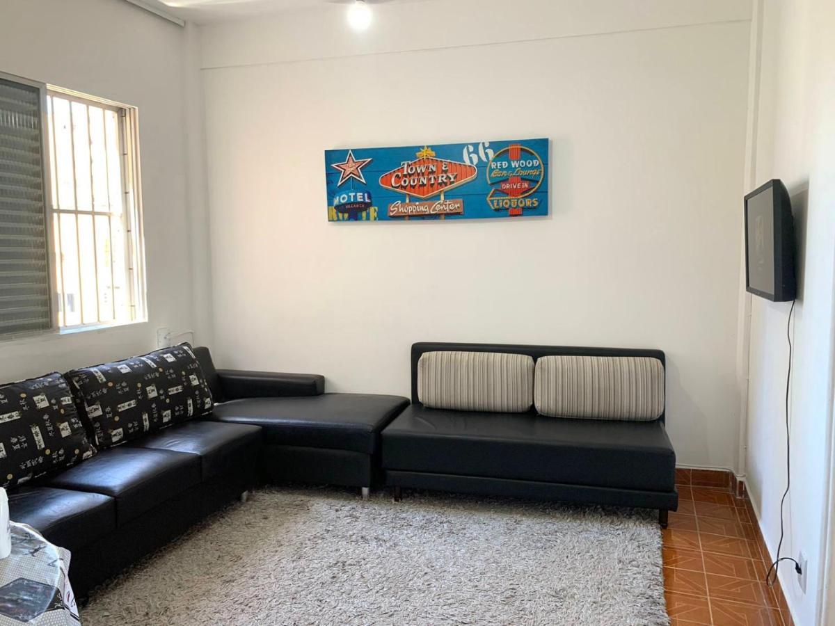 Seu Ap Na Praia Appartement São Vicente Buitenkant foto