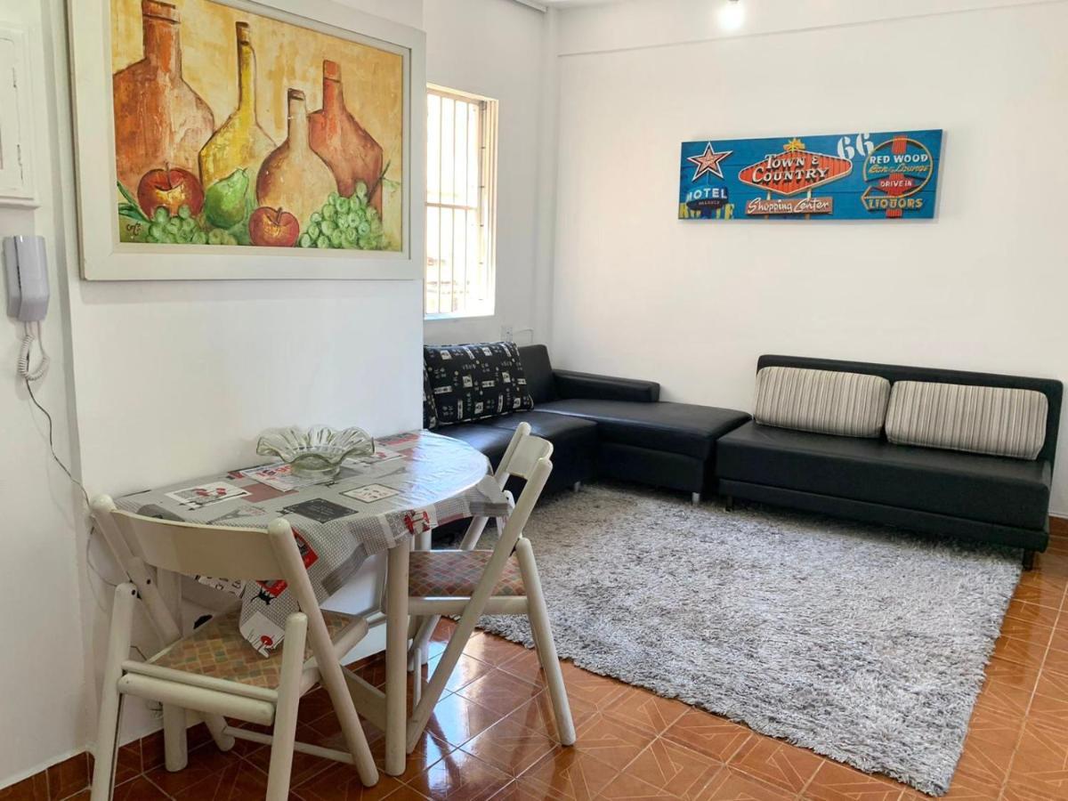 Seu Ap Na Praia Appartement São Vicente Buitenkant foto